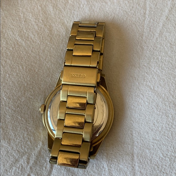 Guess Gold Watch with Blue Dial - Picture 3 of 3